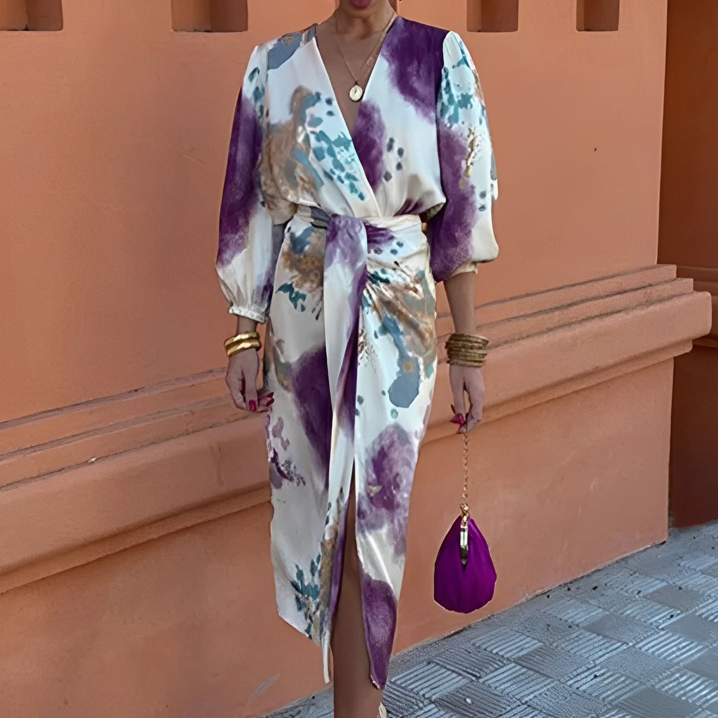 Sienna - Damen-Midikleid mit modernem Schlitz