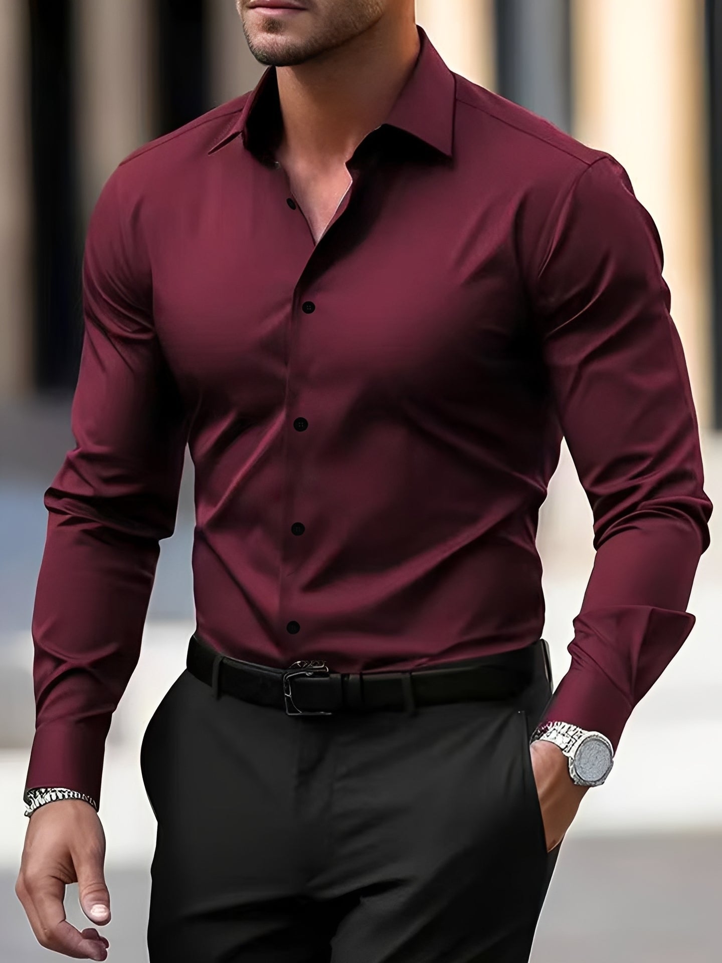 Jeremy – Herren-Langarmhemd – für Alltag und feierliche Anlässe