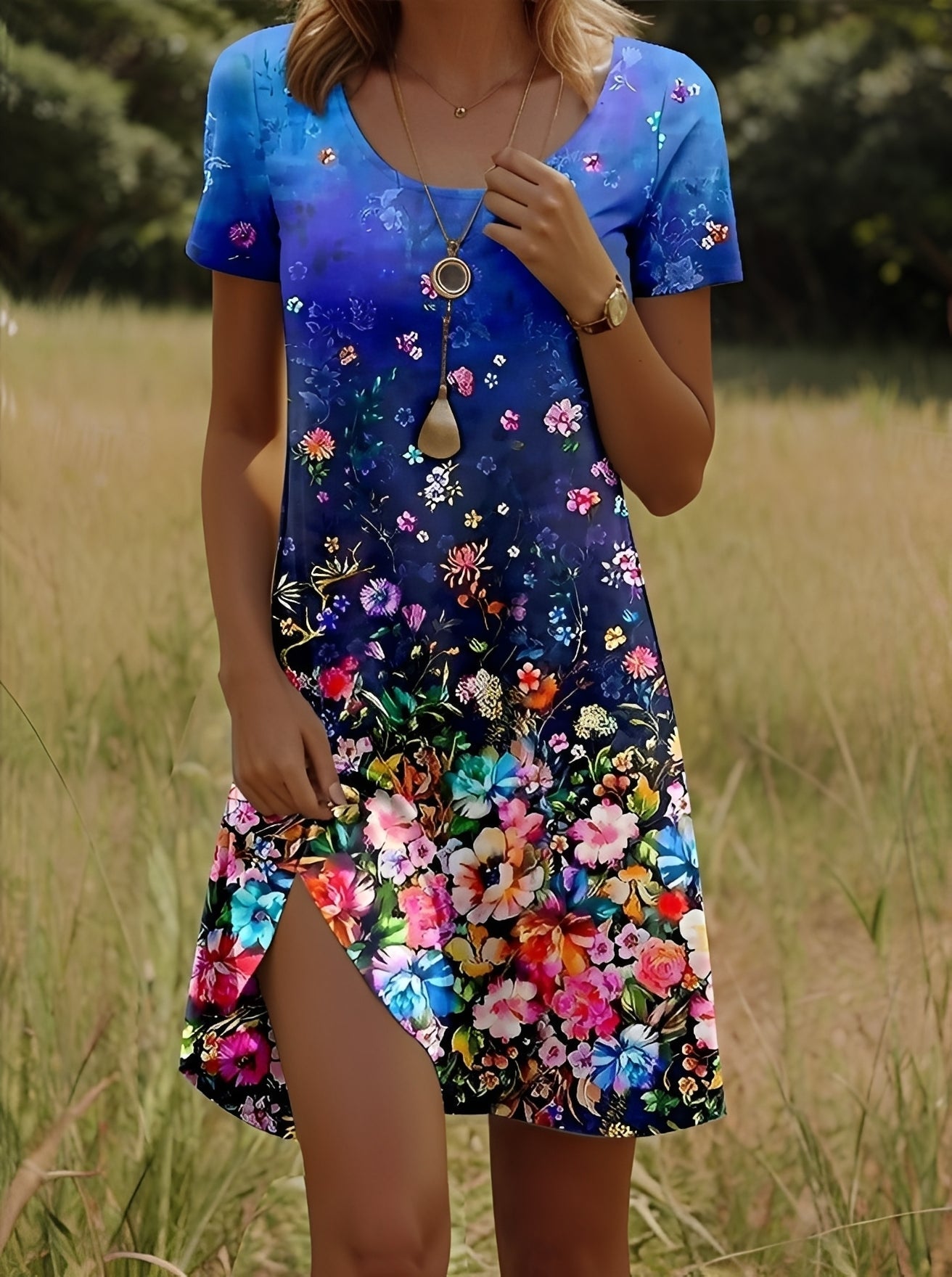 Lyssa - Damenkleid mit stilvollem Print