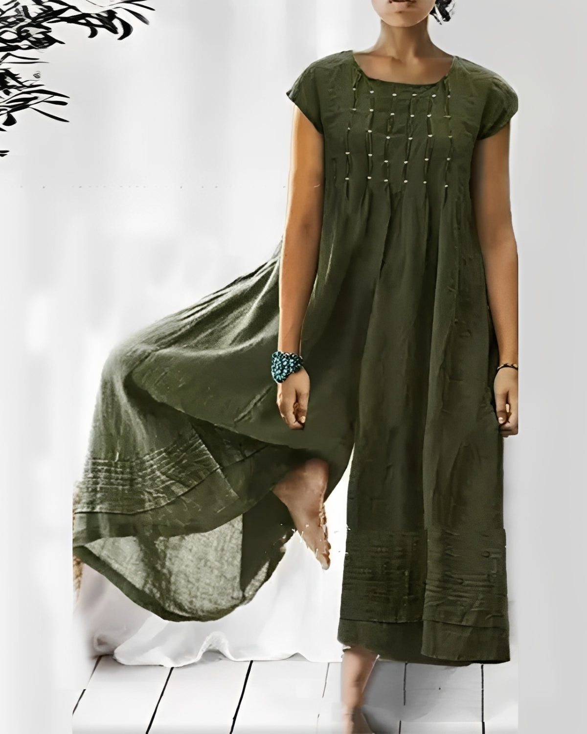 Claudia - Schicker Damen-Jumpsuit mit kurzen Ärmeln