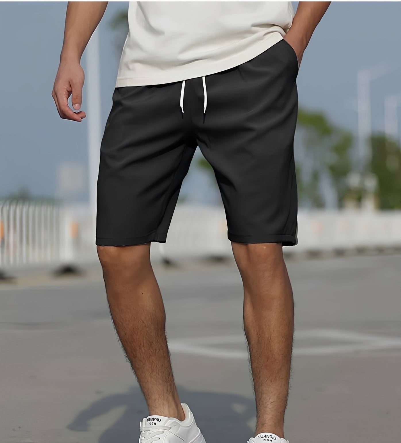 Tristan - Angenehme Herren-Shorts mit Kordelzug
