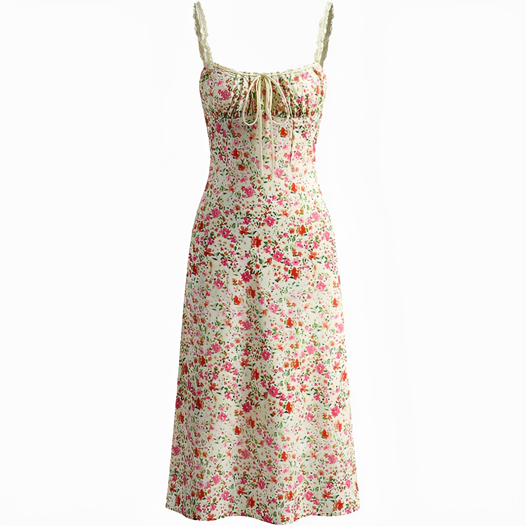 Bianca - Elegantes fließendes Midi-Kleid