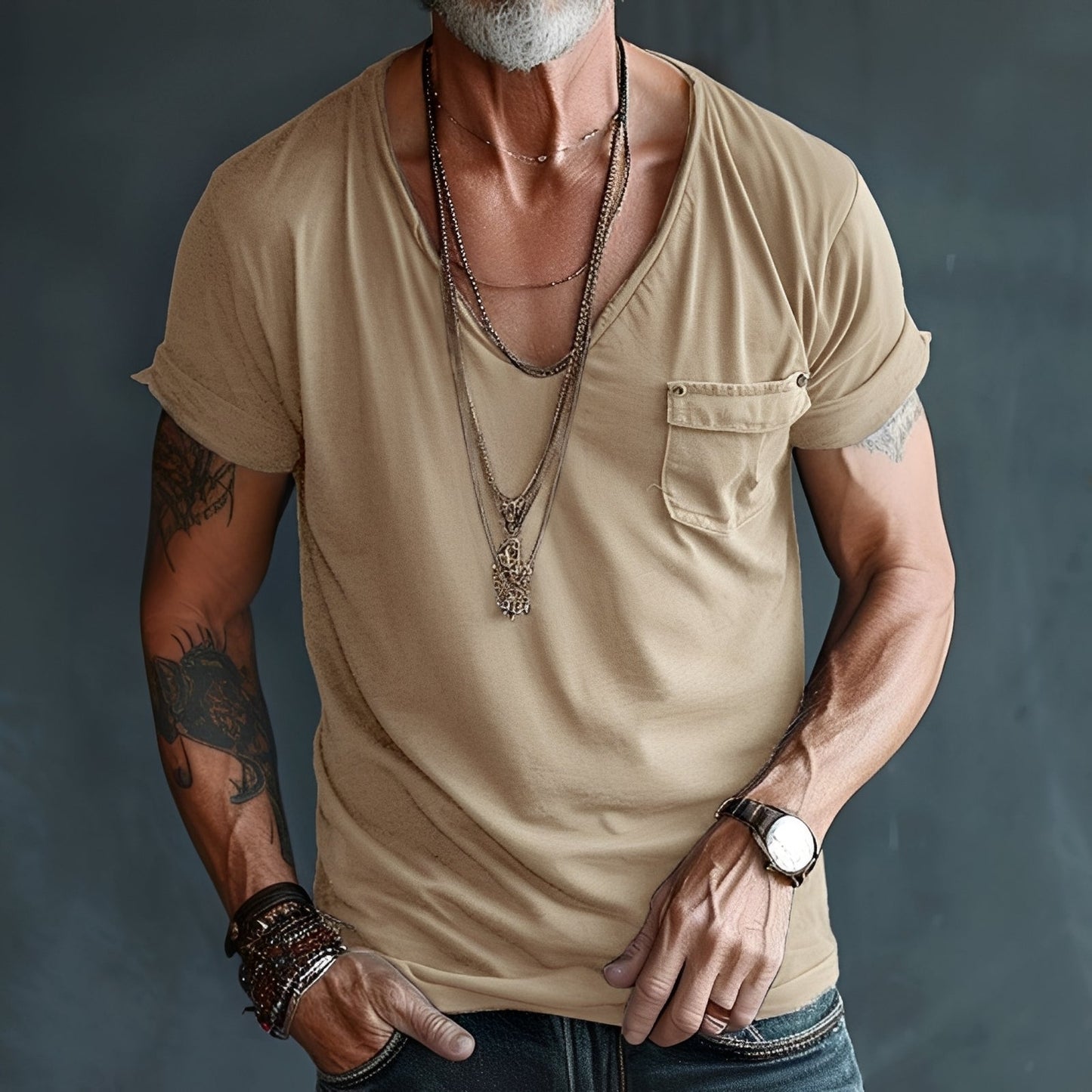 Eddie – Herren-T-Shirt – lässig und locker