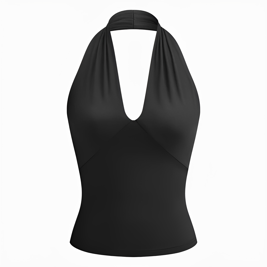 Reese - Stilvolles Neckholder-Top mit offenem Rücken