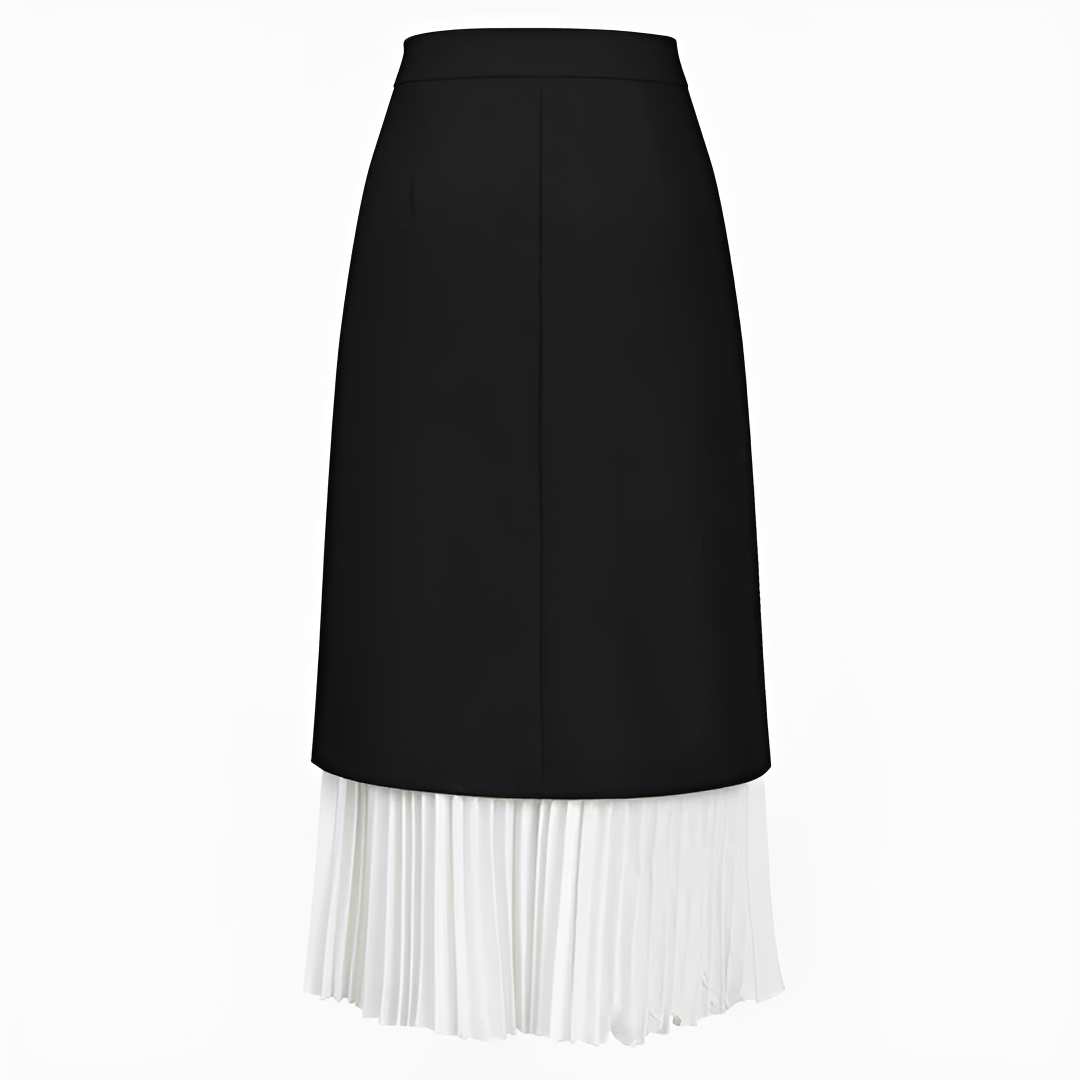Verna - Eleganter plissierter langer Rock