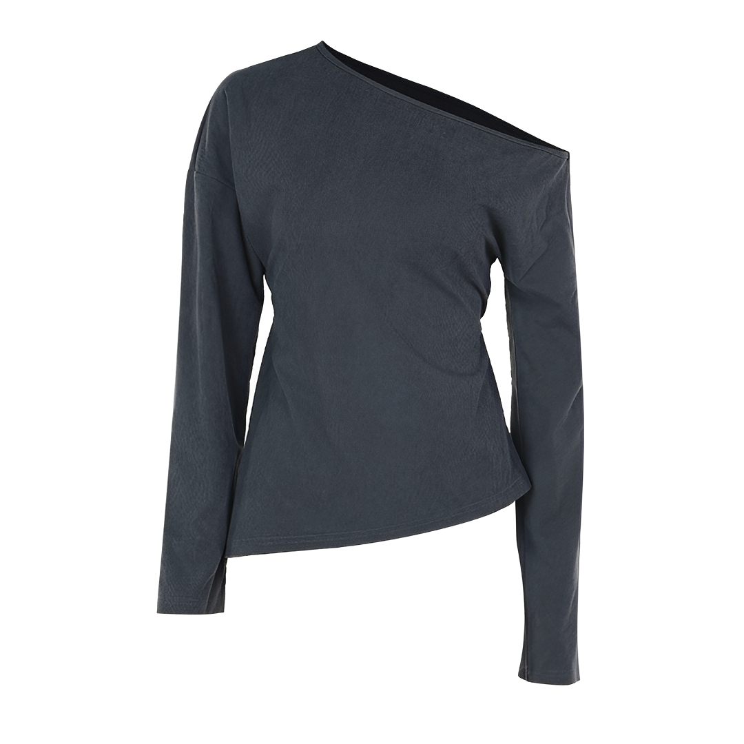 Gellie - Modisches asymmetrisches Hals-Top