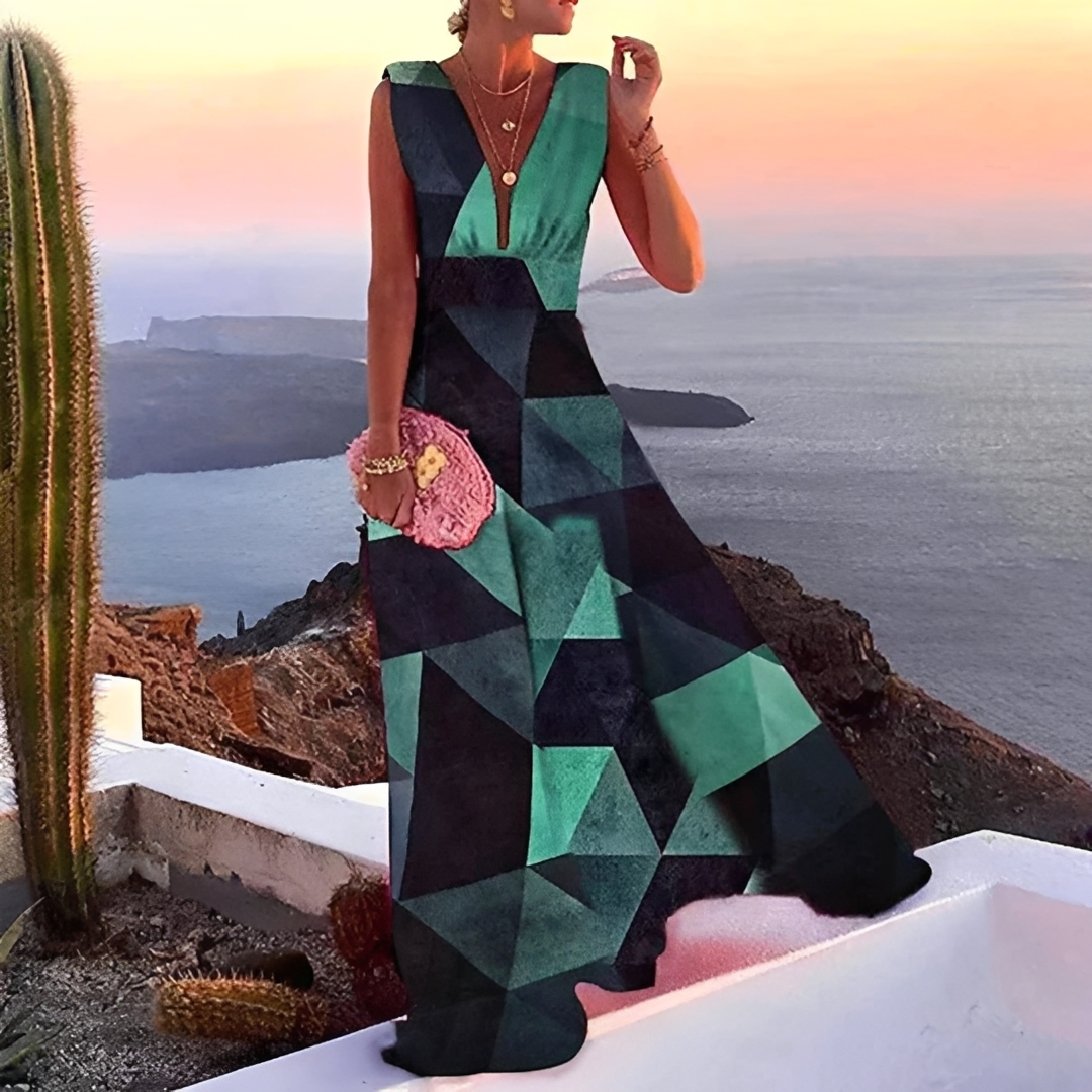 Lilyana - Stilvolles ärmelloses Maxikleid