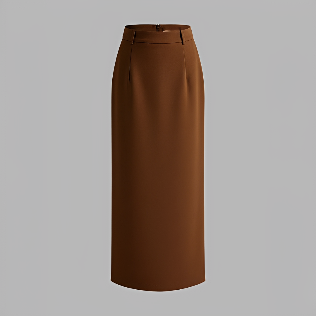 Alita - Eleganter Maxirock mit Schlitz hinten