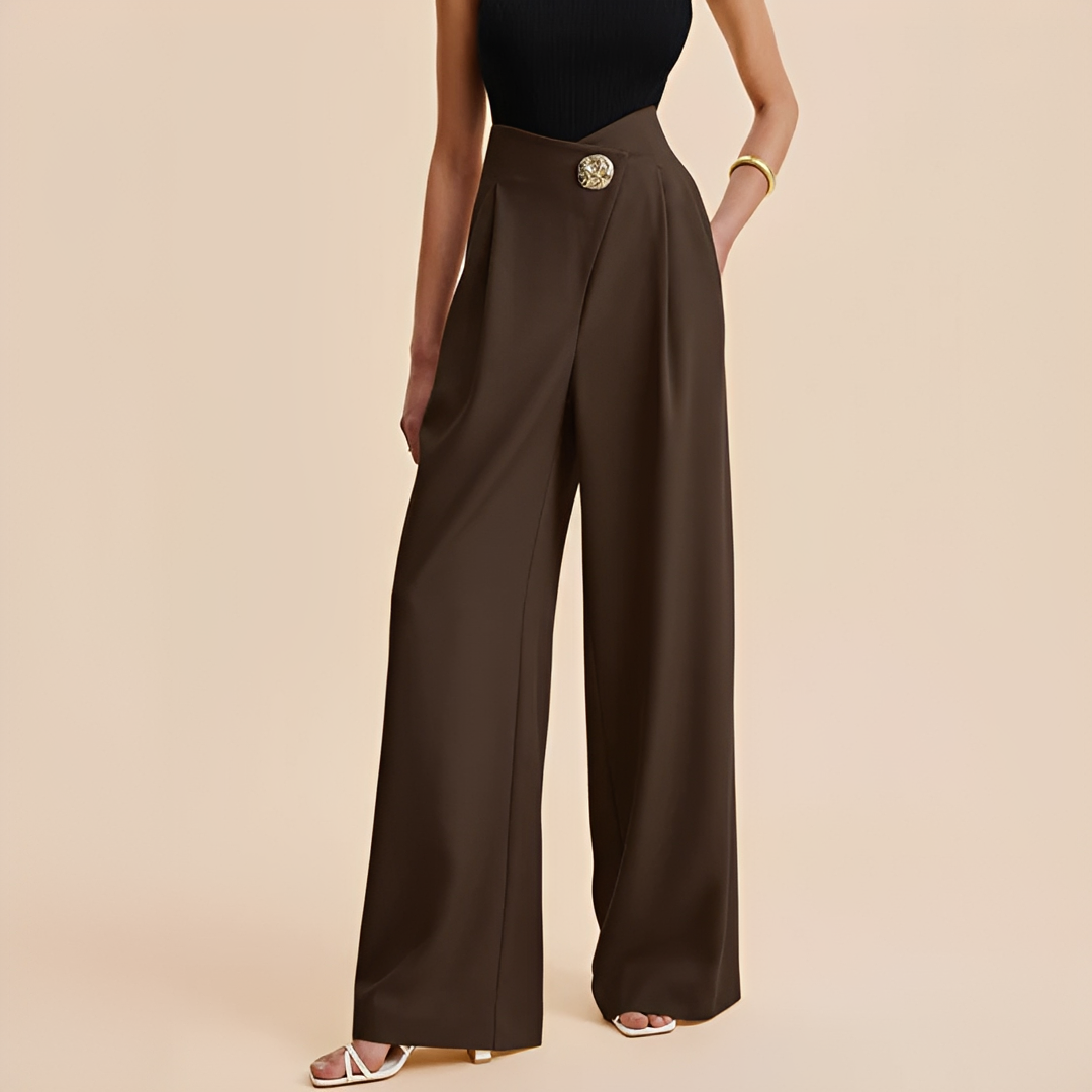 Joyce - Hoch taillierte weite Hose