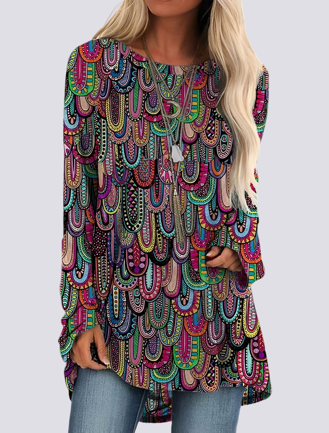 Monica - Schickes Ethno-Hemdkleid