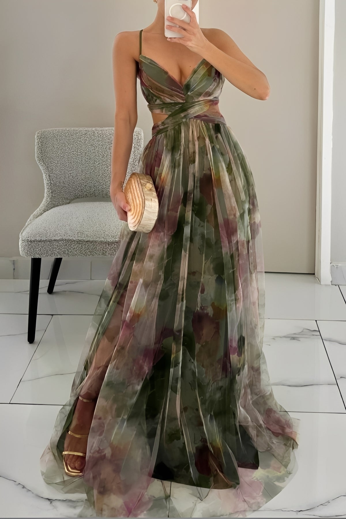 Davina - Elegantes A-Linien-Maxikleid