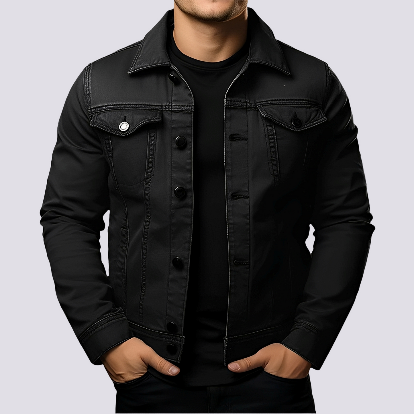 Layton - Herren-Casual-Jeansjacke