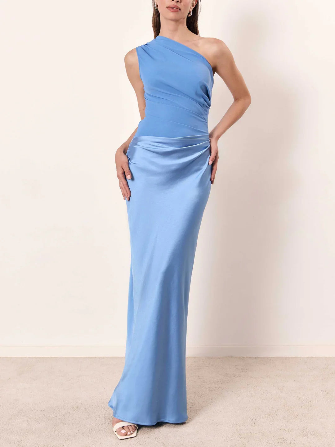 Anita- Stilvolles Maxikleid mit einem Schulterträger
