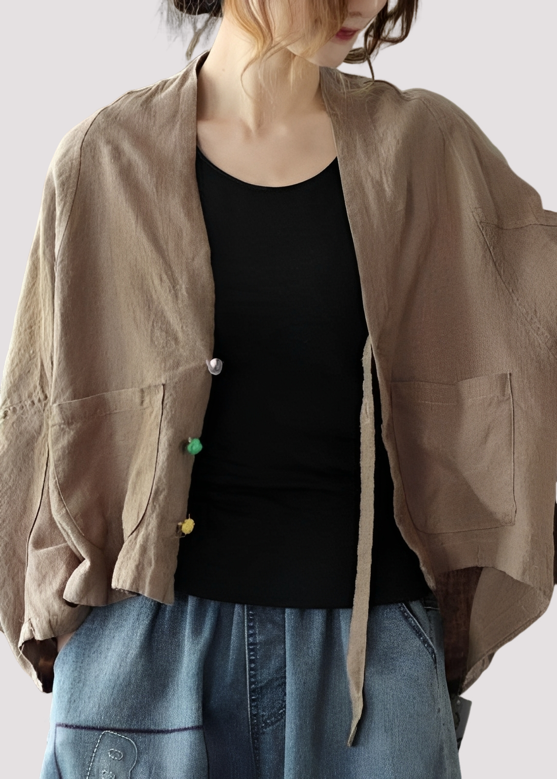 Tilly - Bequemer, weit geschnittener Damen-Cardigan mit Taschen