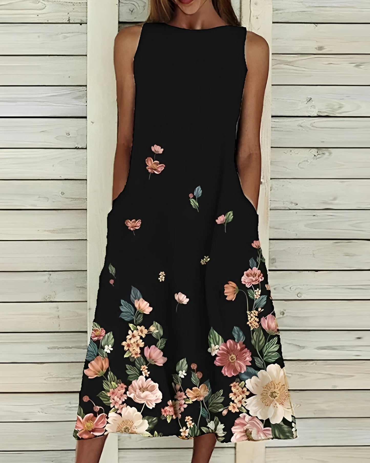 Josephine - Stilvolles Damenkleid mit Blumenmuster