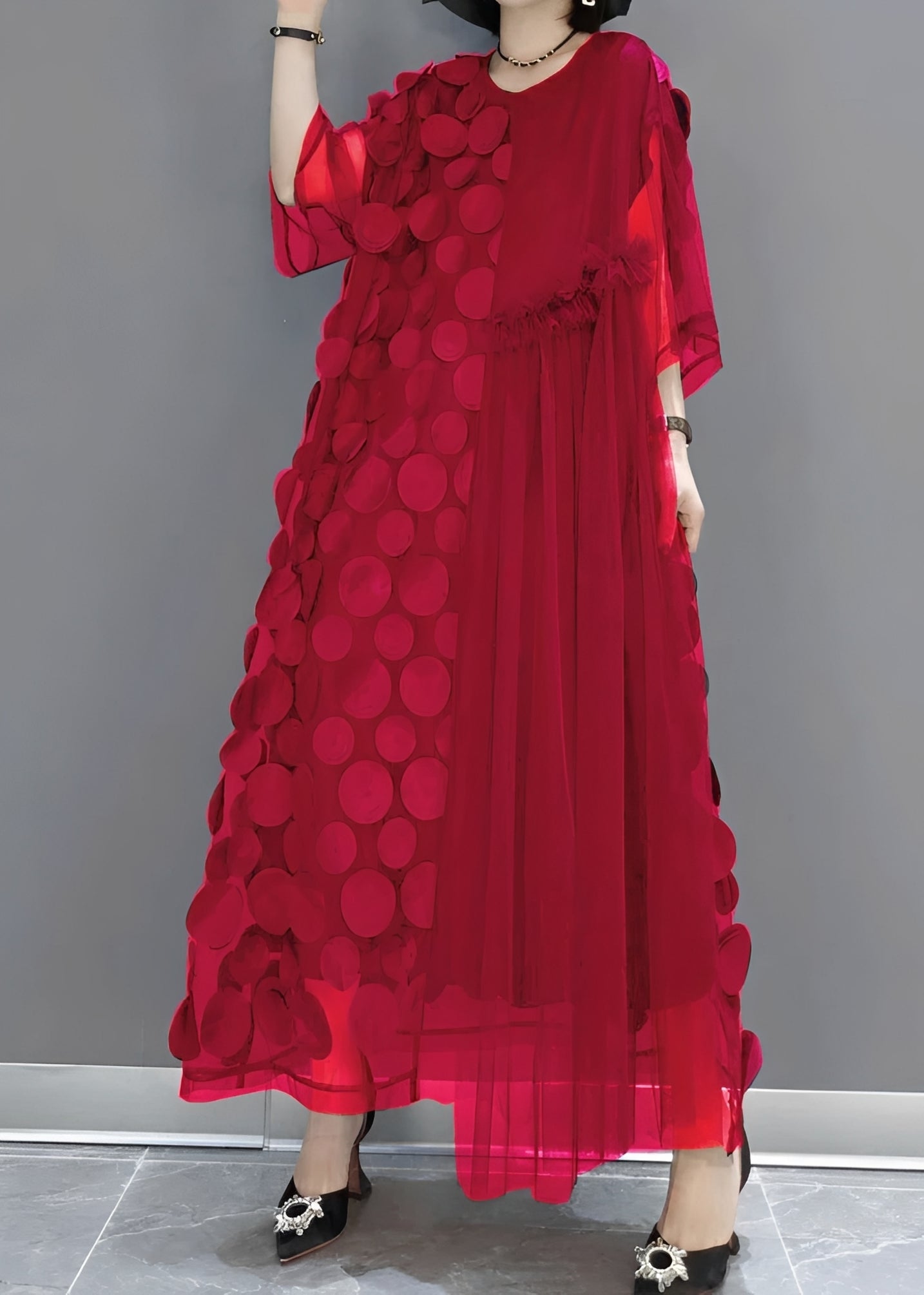Hanna - Elegantes asymmetrisches Damenkleid