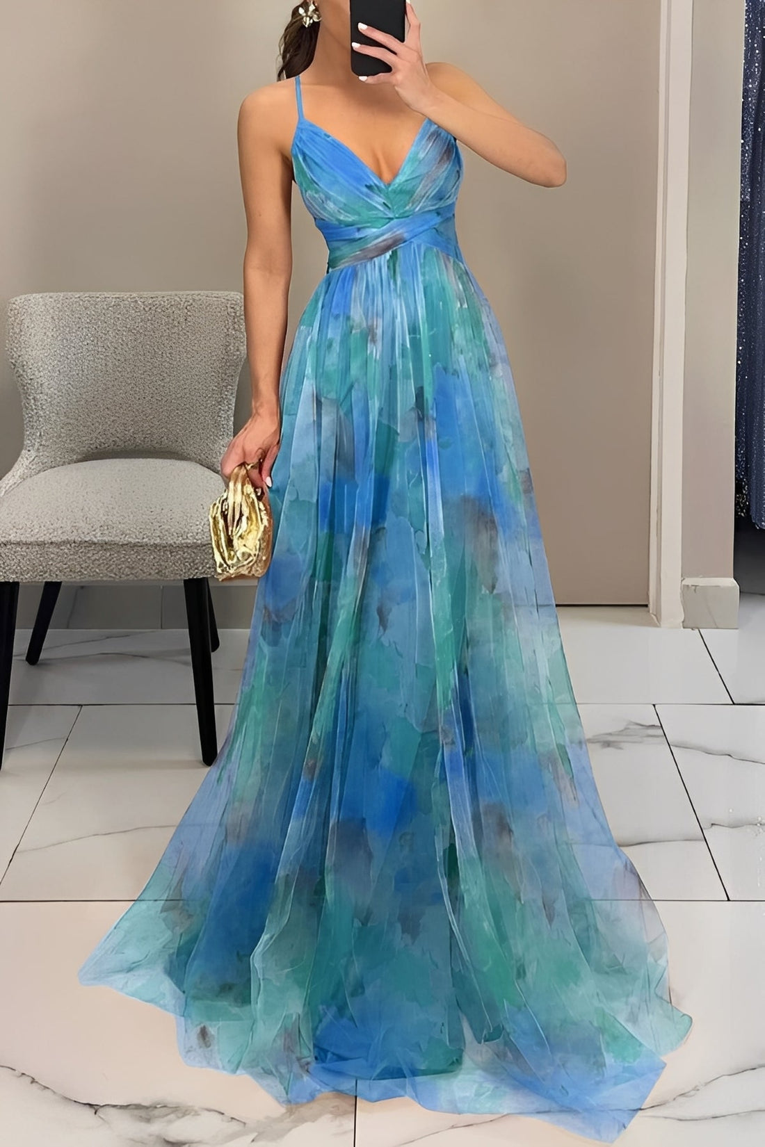 Davina - Elegantes A-Linien-Maxikleid