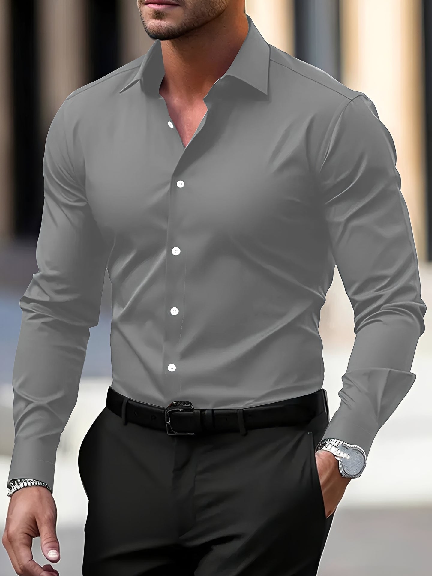 Jeremy – Herren-Langarmhemd – für Alltag und feierliche Anlässe
