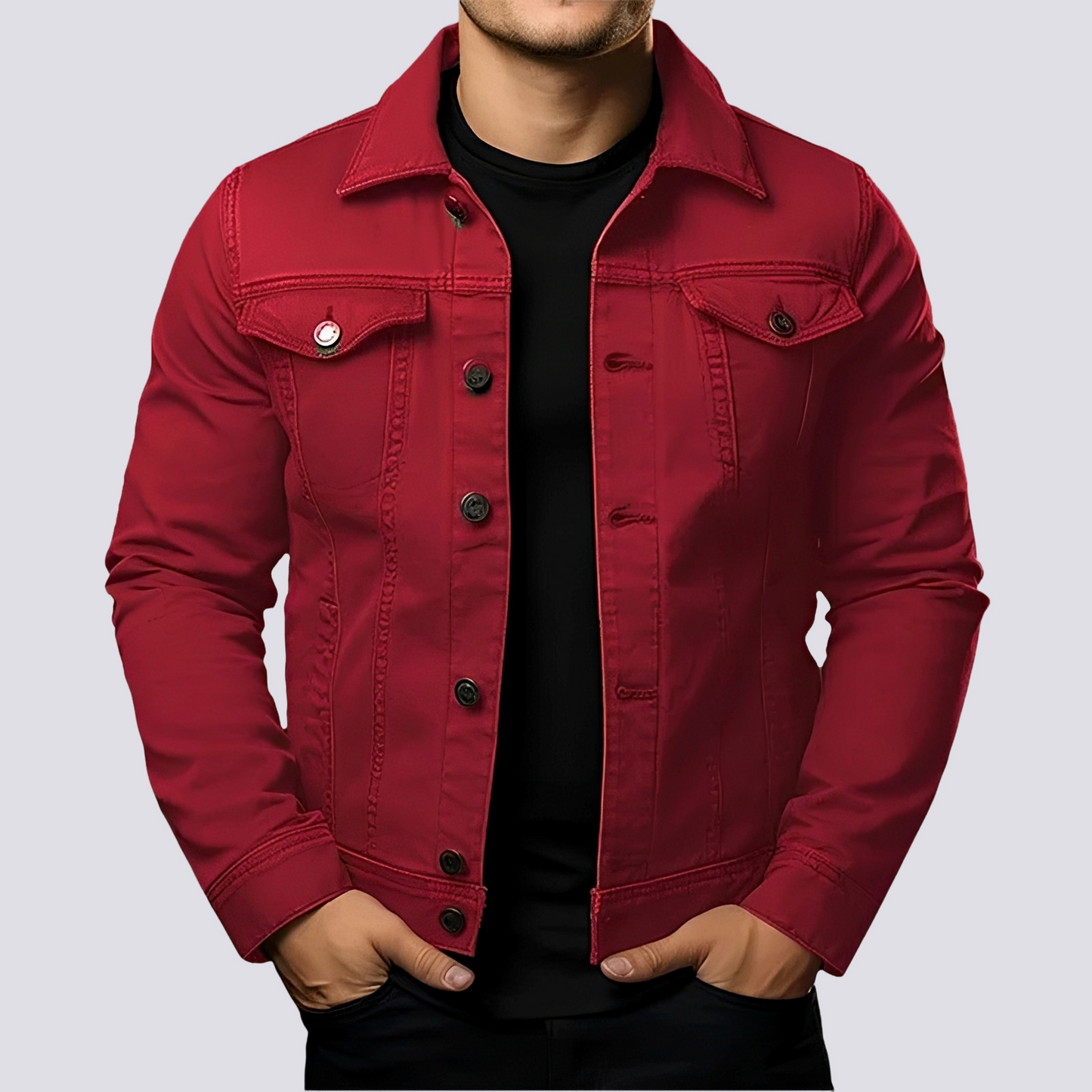 Layton - Herren-Casual-Jeansjacke