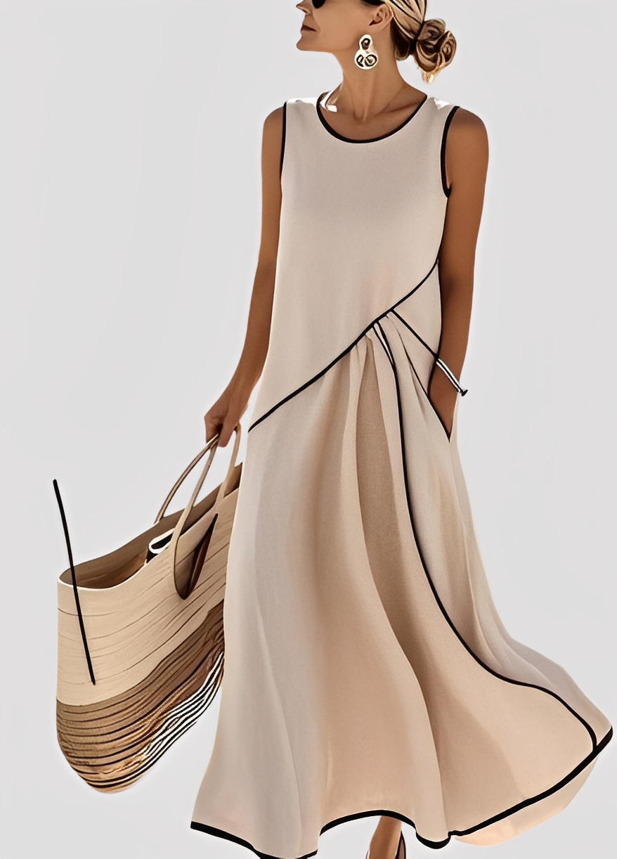 Mabel - Elegantes Maxikleid im lässigen Schnitt für Damen