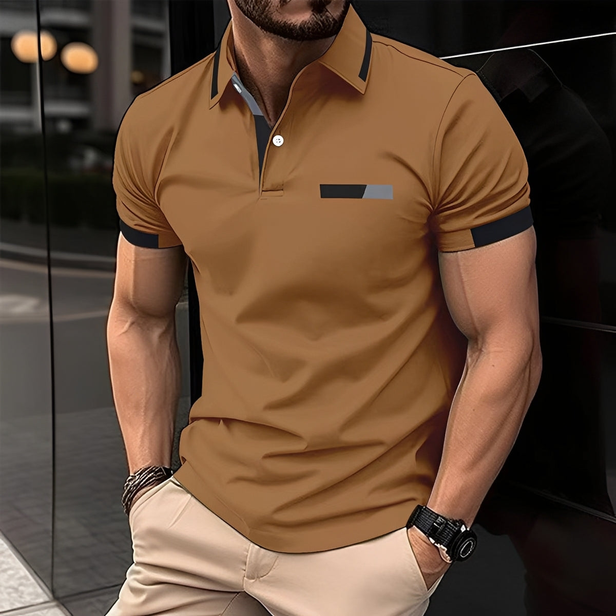 Julian - Stilvolles und sportliches Polohemd mit Reverskragen für Herren