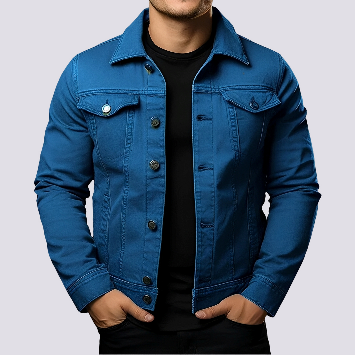 Layton - Herren-Casual-Jeansjacke