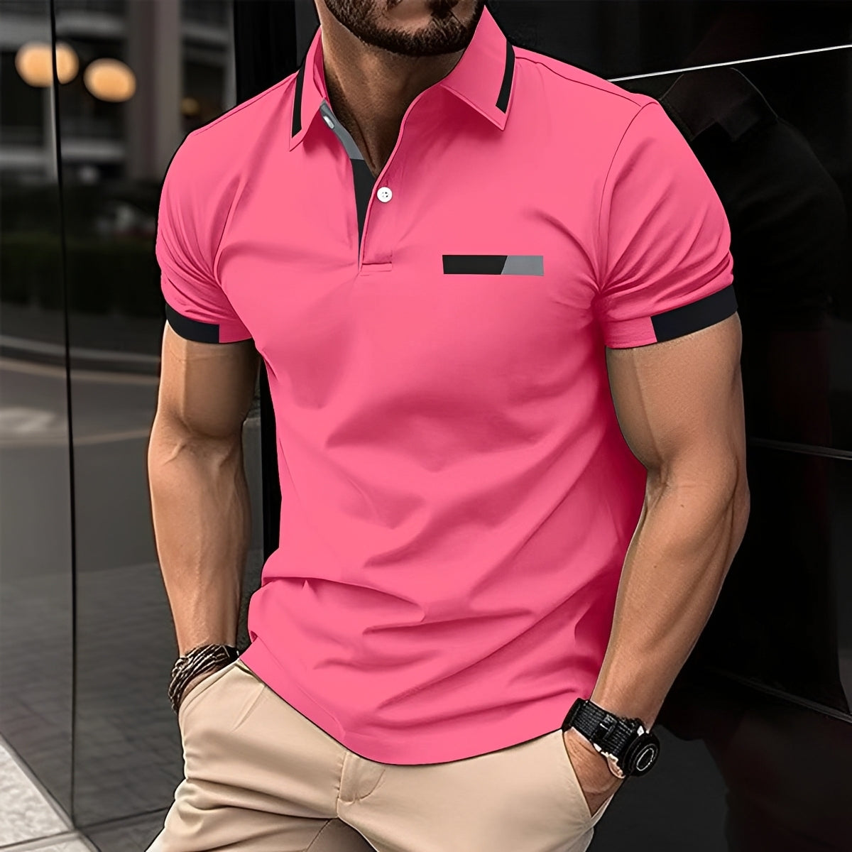 Julian - Stilvolles und sportliches Polohemd mit Reverskragen für Herren