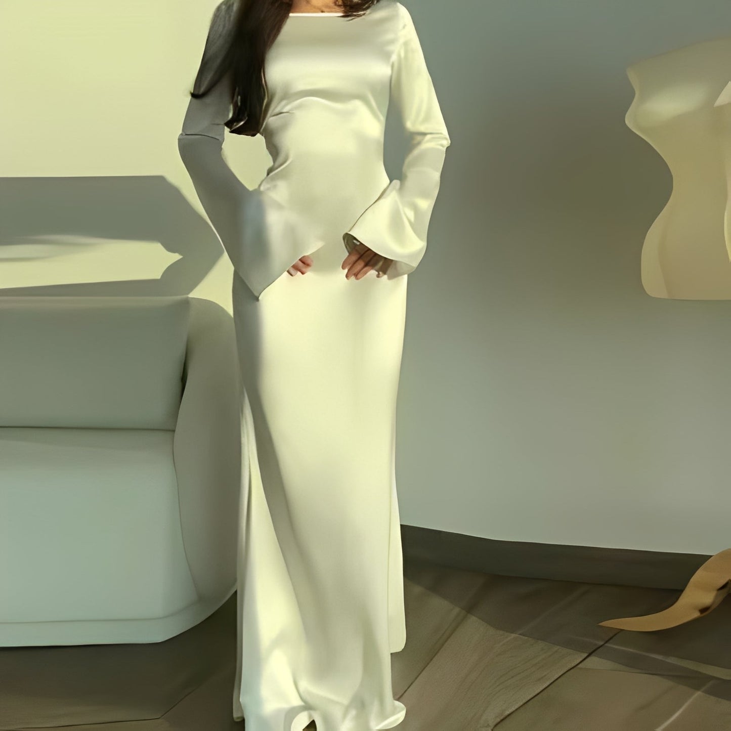Anisa - Edles Langarmkleid für Damen
