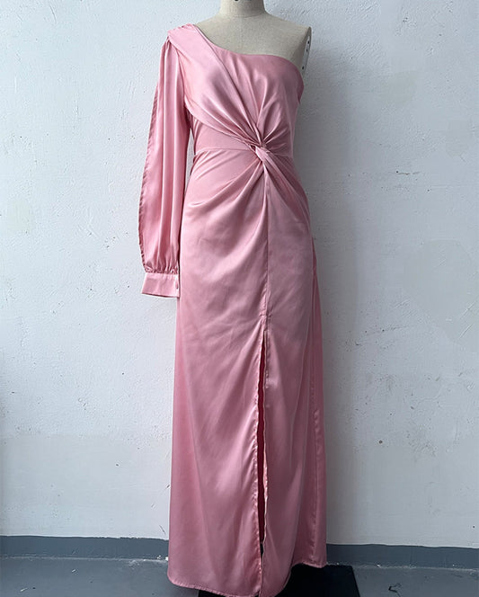 Helena - Schickes One-Shoulder-Kleid mit Schlitz für Damen