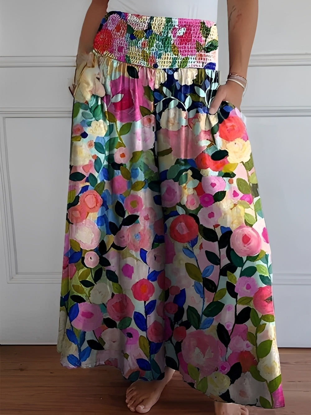 Halle - Komfortable Hose mit weitem Bein und Taschen für Damen