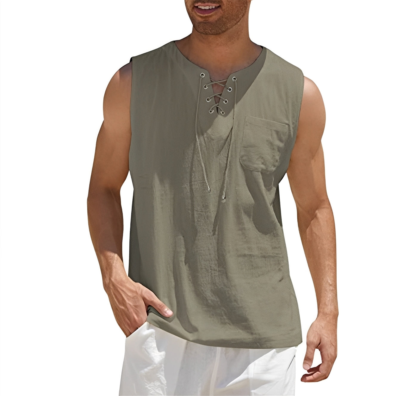 Alexia - Bequemes Herren-Tanktop ohne Ärmel