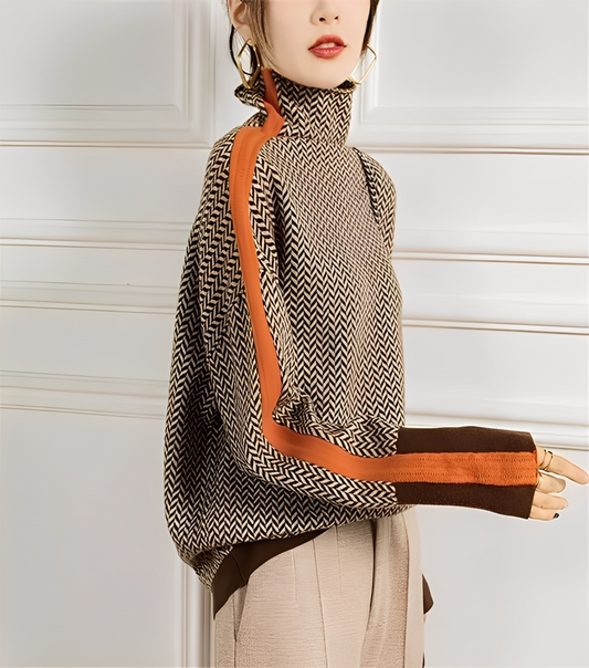 Anita – Eleganter Slim Fit Rollkragenpullover für Damen