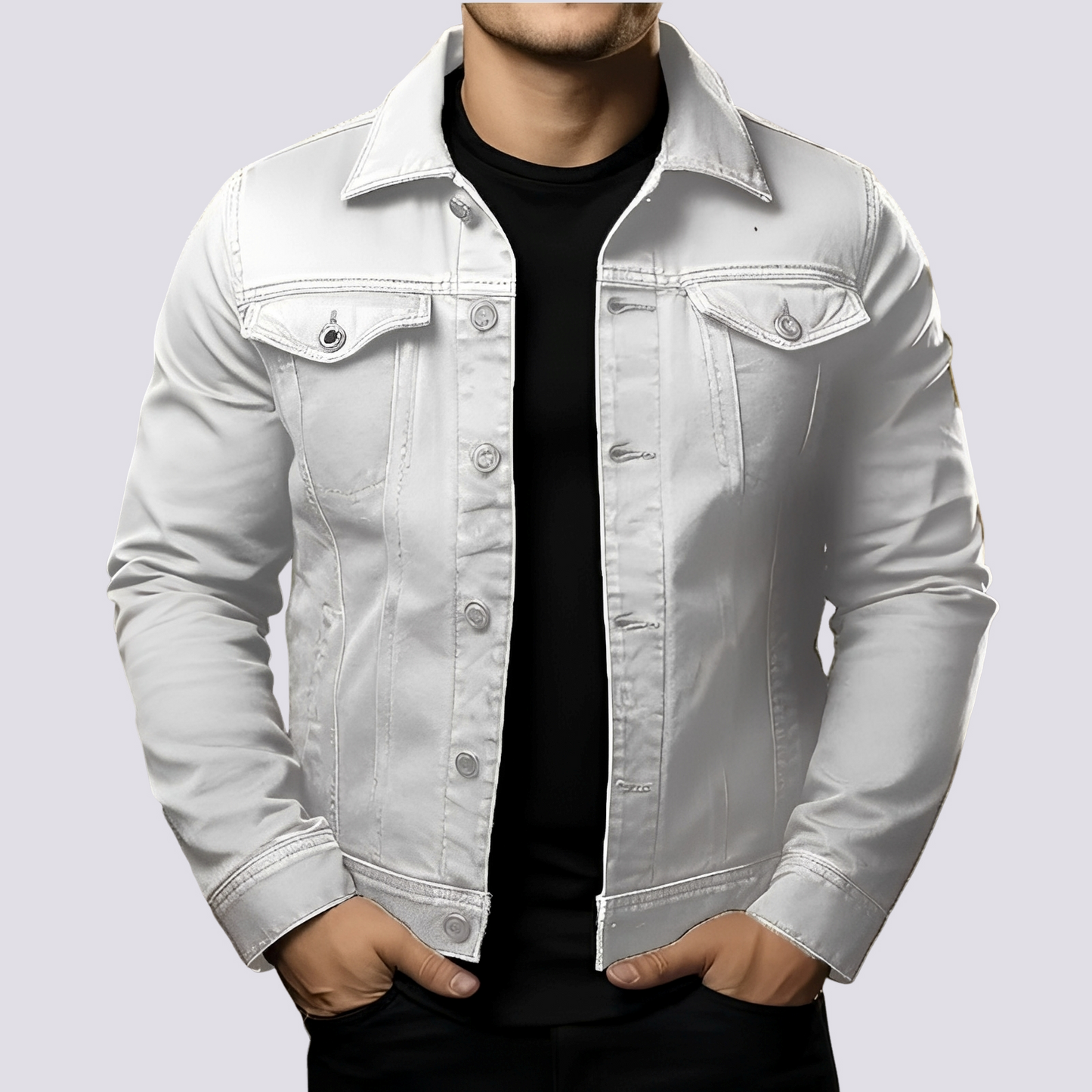 Layton - Herren-Casual-Jeansjacke