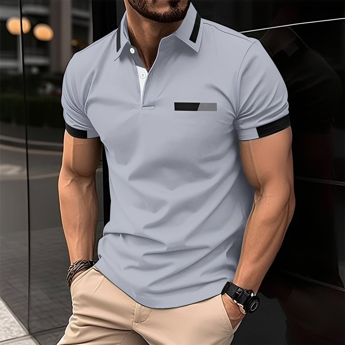 Julian - Stilvolles und sportliches Polohemd mit Reverskragen für Herren