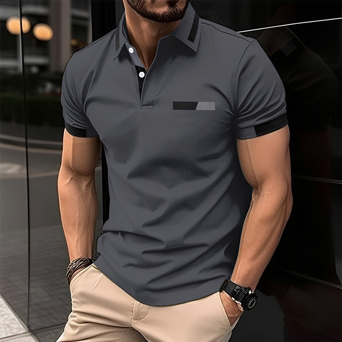 Julian - Stilvolles und sportliches Polohemd mit Reverskragen für Herren