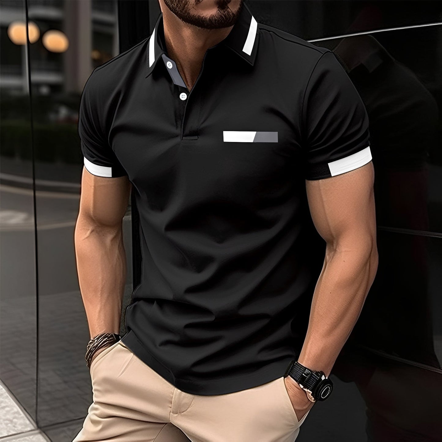 Julian - Stilvolles und sportliches Polohemd mit Reverskragen für Herren