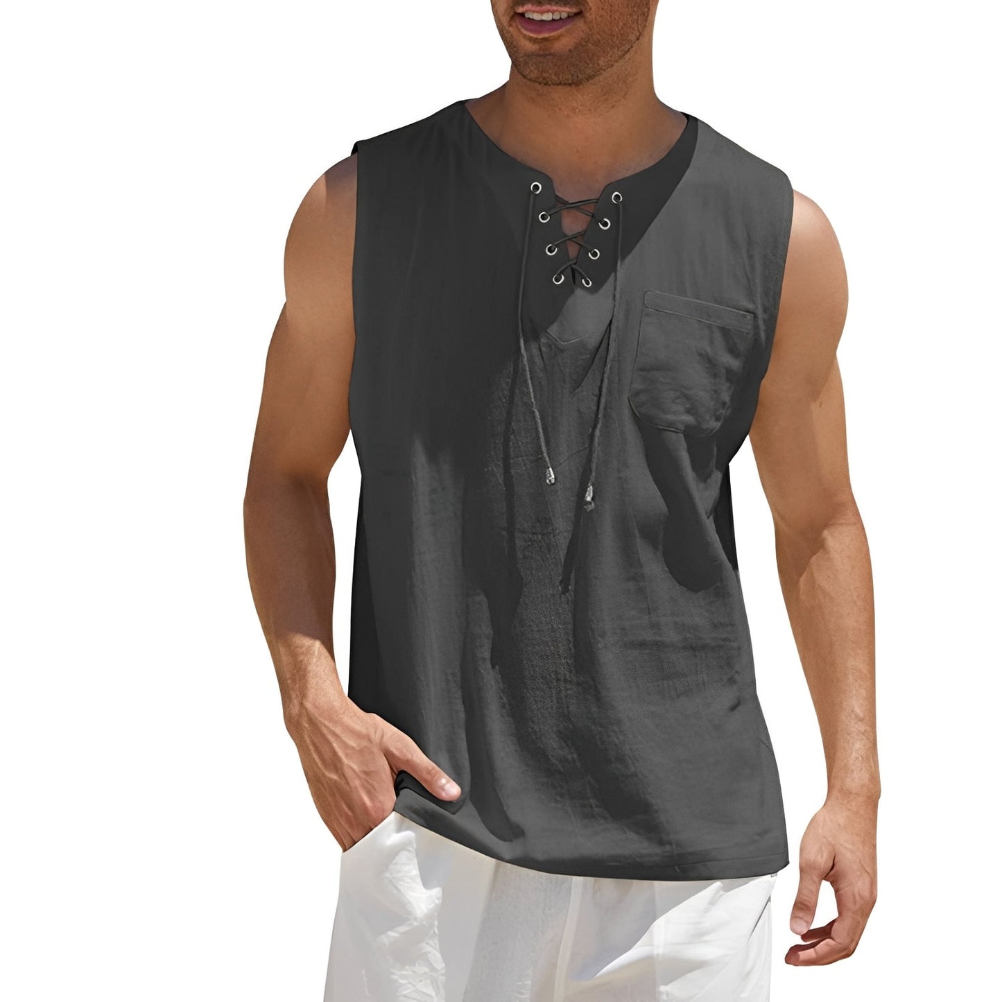 Alexia - Bequemes Herren-Tanktop ohne Ärmel
