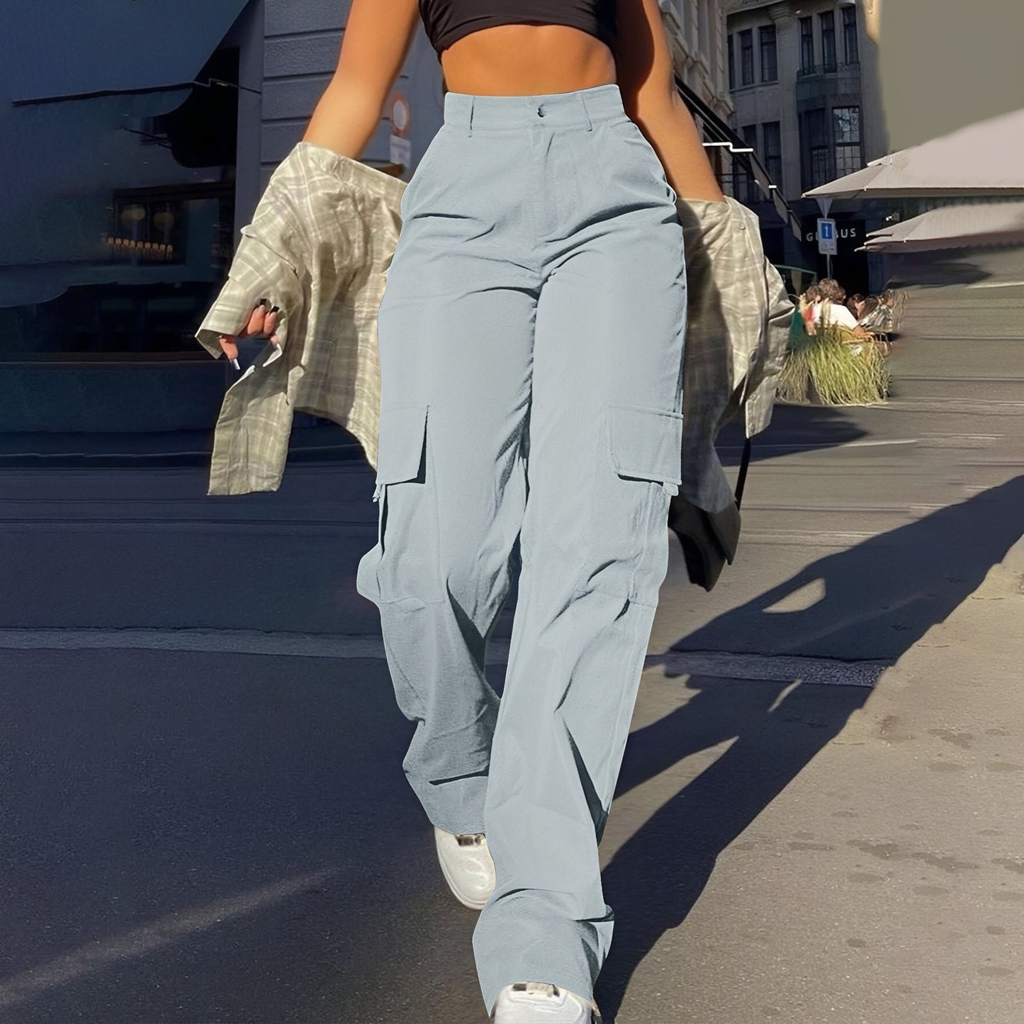 Sophie - Bequeme Damen-Cargohose mit hoher Taille