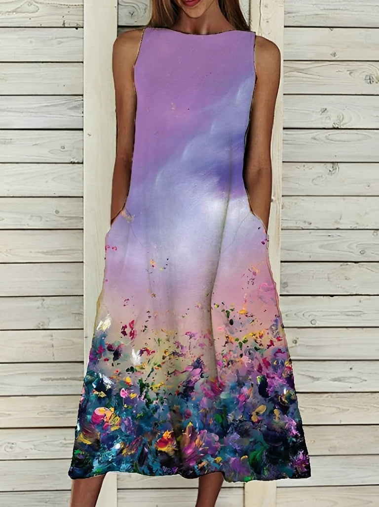 Josephine - Stilvolles Damenkleid mit Blumenmuster