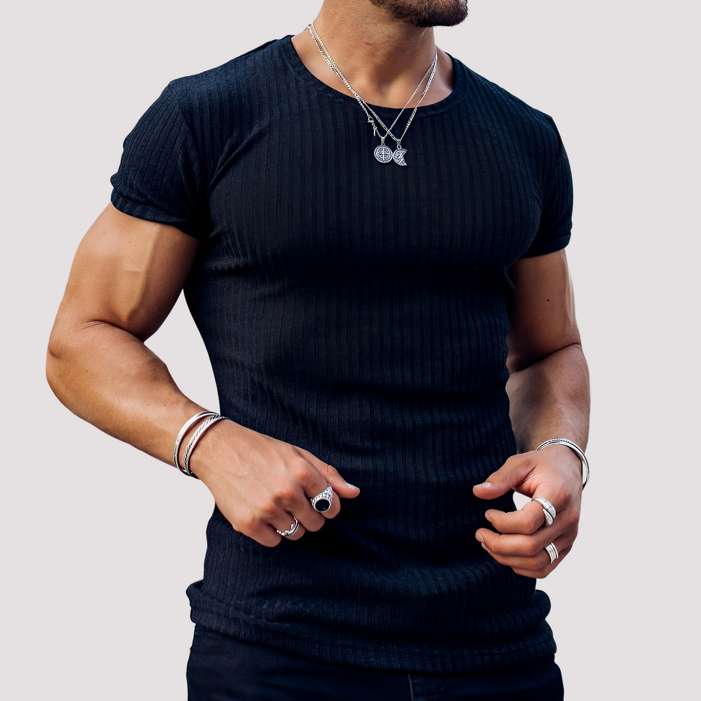 Jack - Elastische Slim-Fit-Shirts