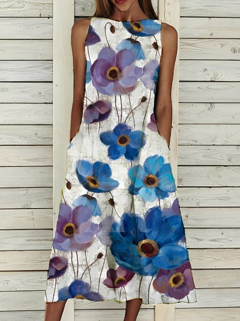 Josephine - Stilvolles Damenkleid mit Blumenmuster