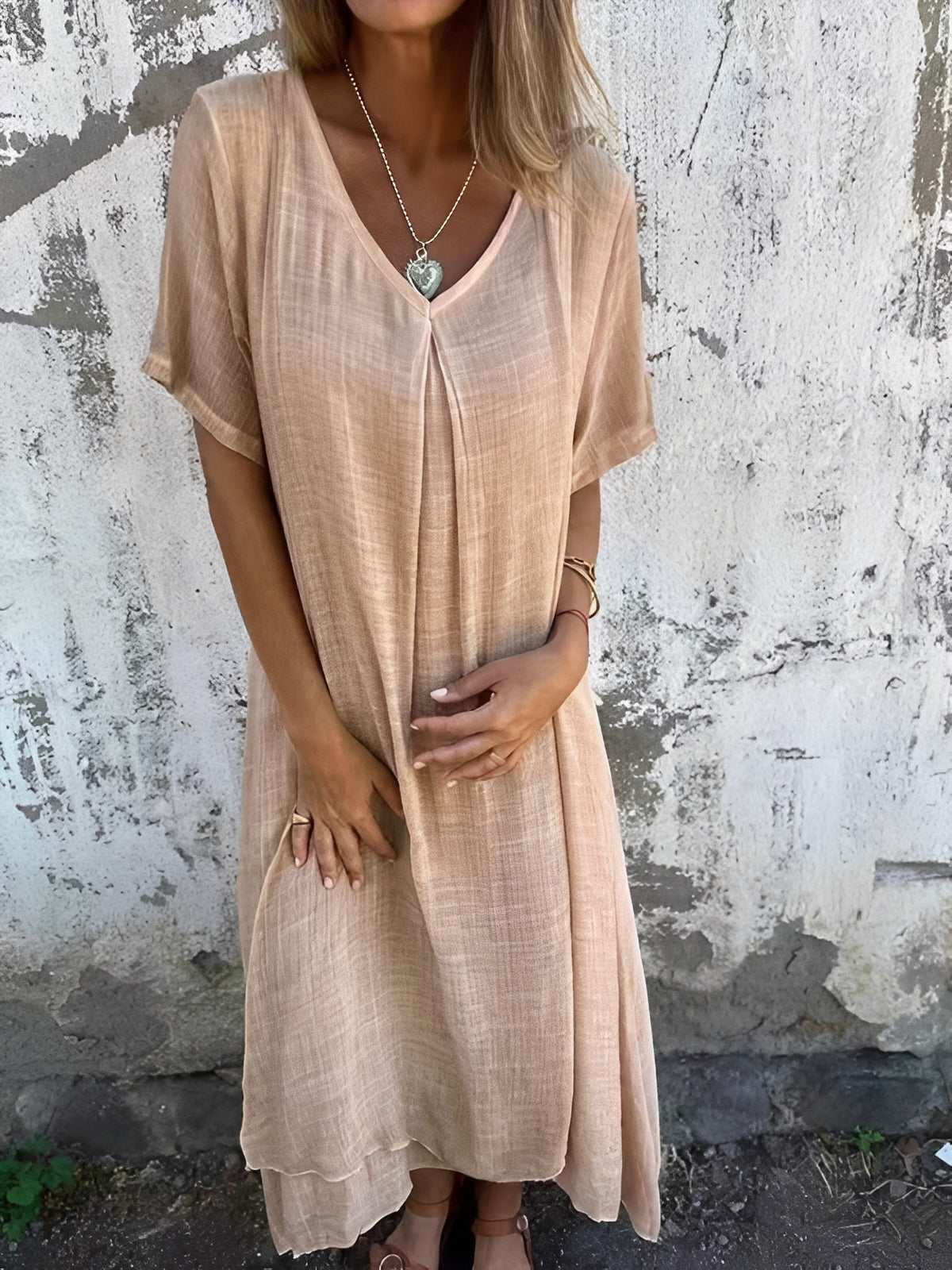 Rachel - Bequemes, locker geschnittenes Damenkleid