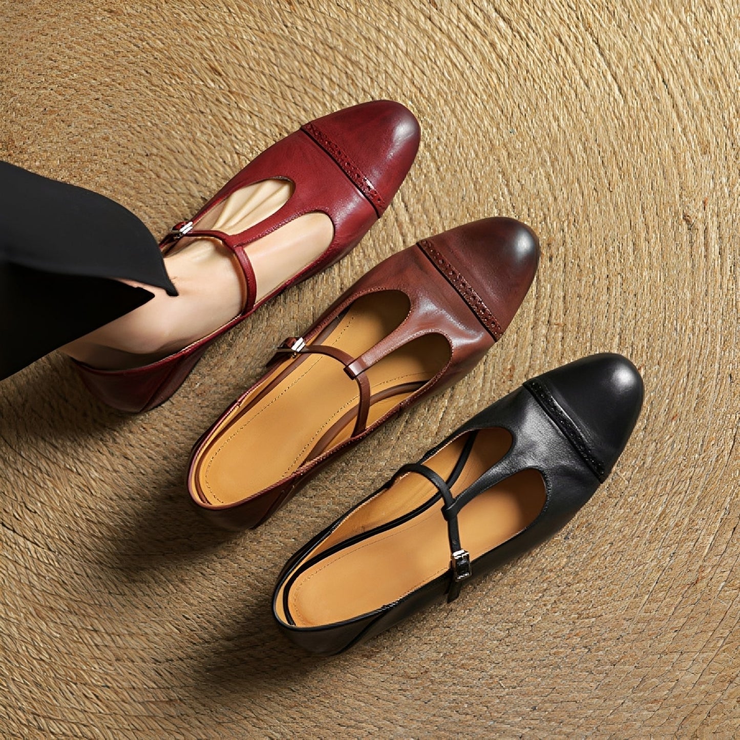 Aayan - Bequeme Flats mit Verschluss