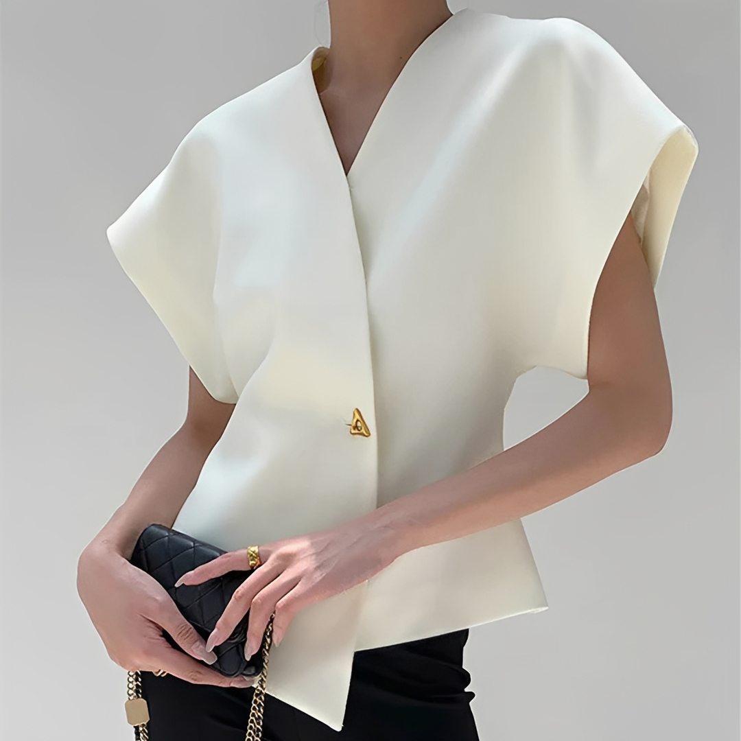 Ariella - Trendy V-Ausschnitt Bluse