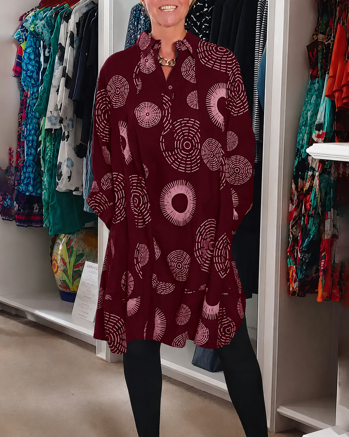 Sharonda - Elegantes Kleid mit legerem Schnitt