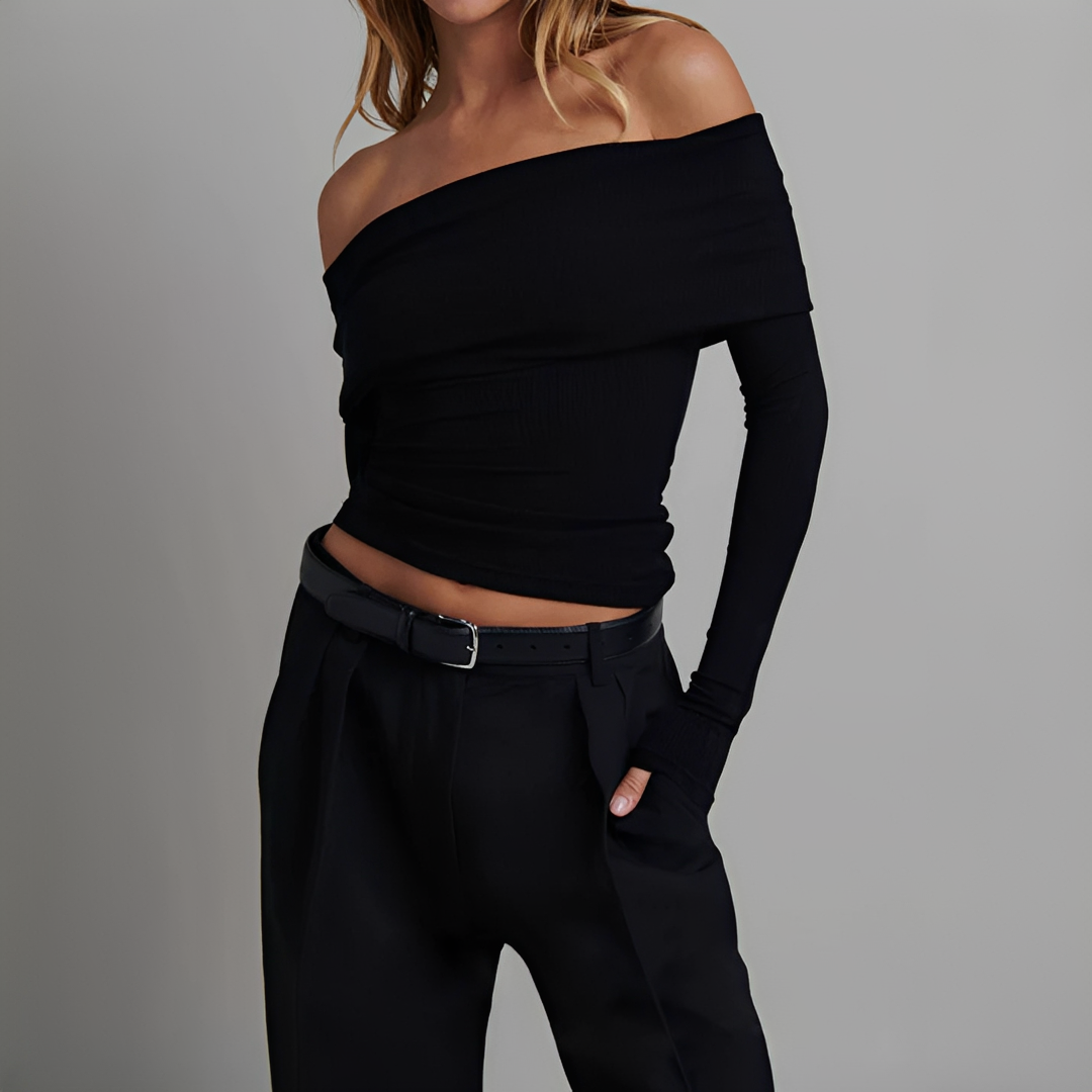 Kathryn - Schickes Schulterfreies Shirt