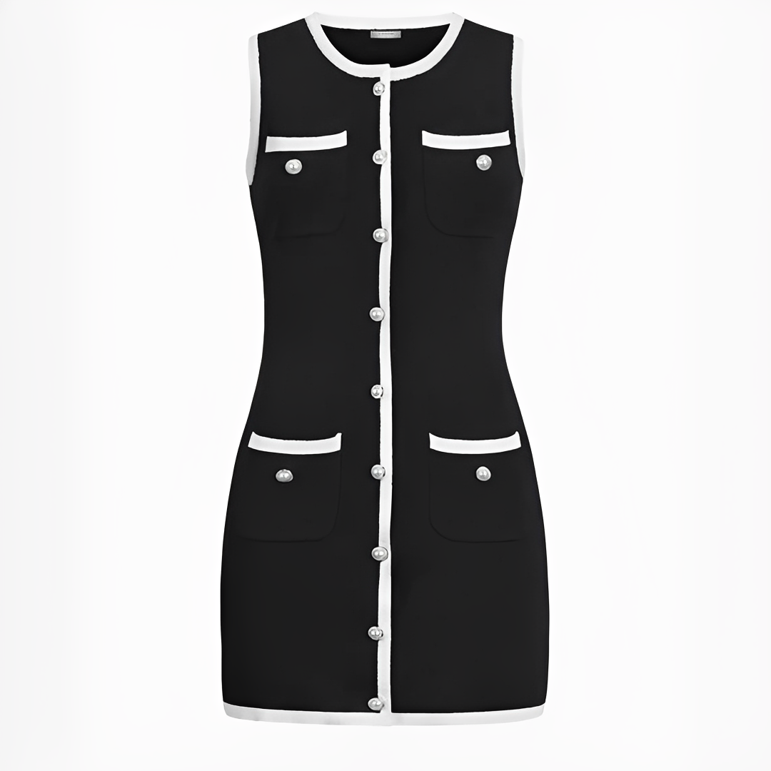 Delilah - Schickes ärmelloses kurzes Kleid