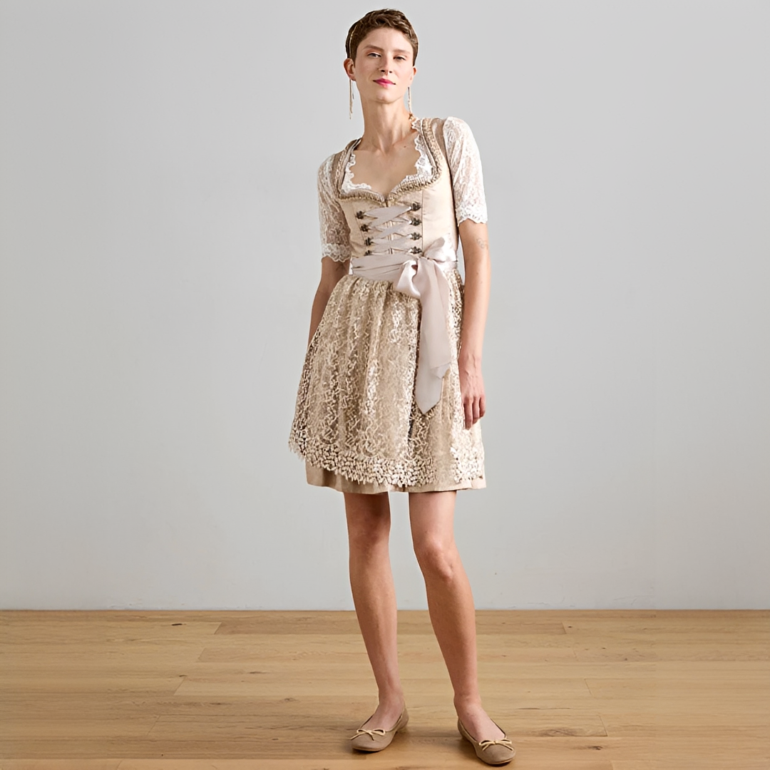 Eunes - Elegantes Damen-Schnürkorsettkleid