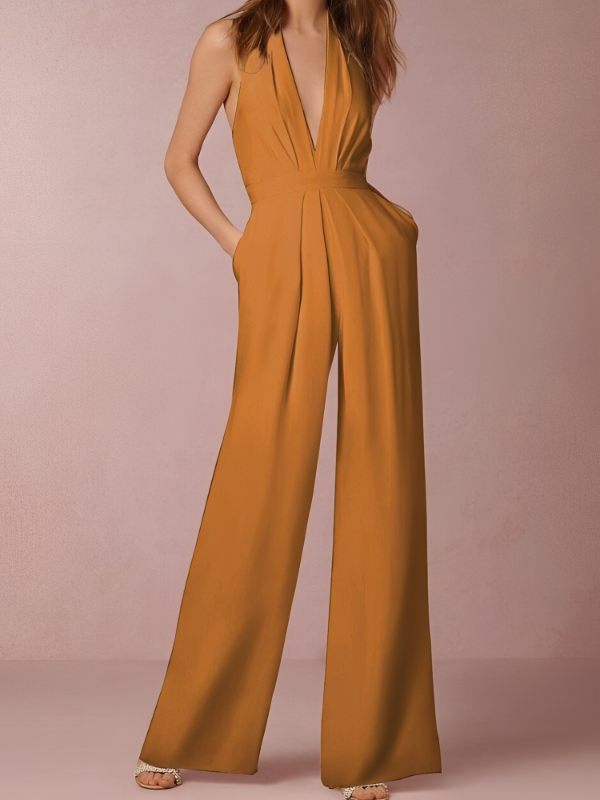 Katie - Eleganter Damen-Jumpsuit mit weitem Bein