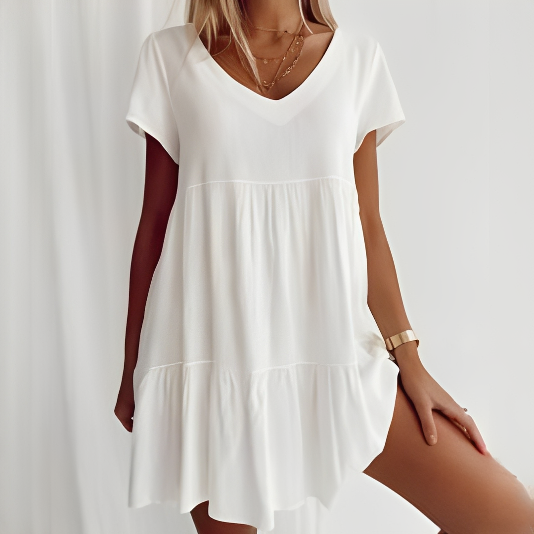 Judith - Lässiges, locker geschnittenes Kurzkleid